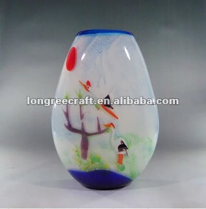 Китайское искусство вазы из переработанного стекла