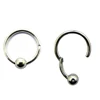 16G Titanium Hinged Clicker Ball Closure Ring Captive Bead Ring