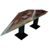 Aluminum Cover And Glass Top Rustic Aircraft Wing Table