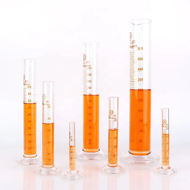 
Cheap 5ml 50ml 100ml 500ml 1000ml Laboratory Glassware Glass Pyrex measuring cylinder 