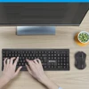 Fantech factory wholesale 2.4Ghz Wireless Ergonomic Standard Style keyboard and mouse