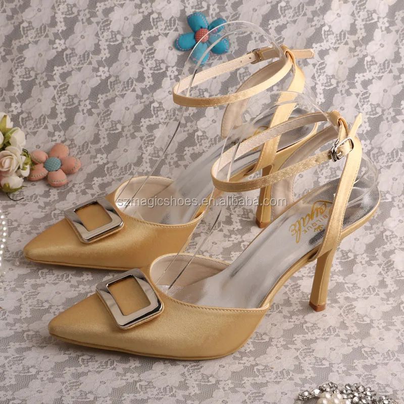 ladies gold heels