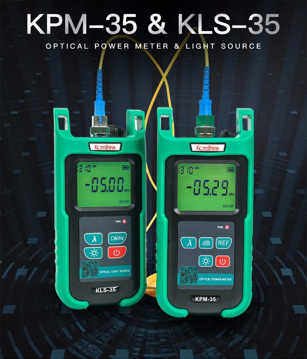 FTTH FTTX Optic fiber laser source KLS-35-S hand-held type fiber cable test tools w/SC+FC connector used with Power Meter