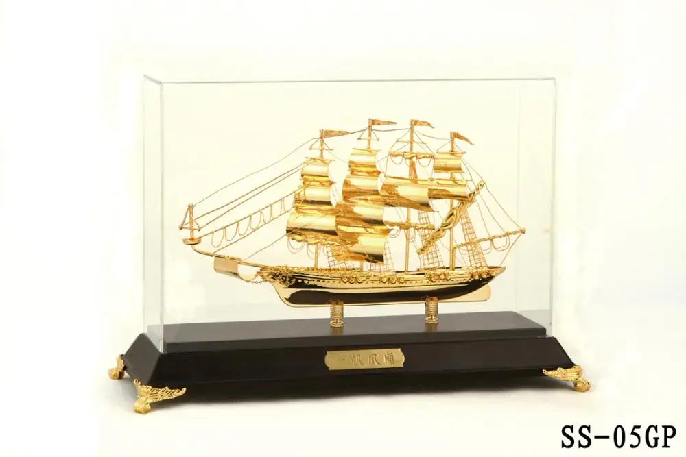 24k Gold Ship Model From Vietnam For Company Business Buy 24k Gold