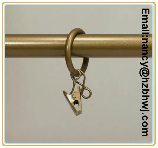 Metal Curtain Drapery Rings With Clips And Eyelets Buy Metal