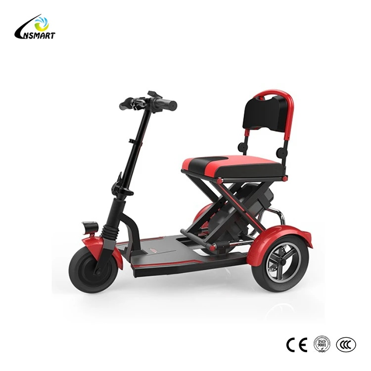 wholesale adult 3 folding electric mobility three wheel scooter