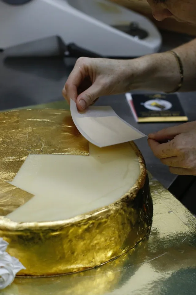 24k 食用金箔叶冰淇淋食用金箔片甜点配料蛋糕