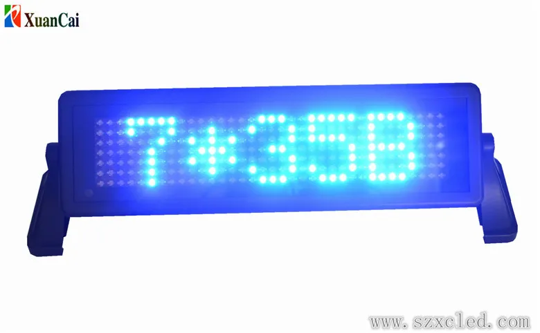 Hot sale 7x35 mini car led sign with and remote control or bluetooth
