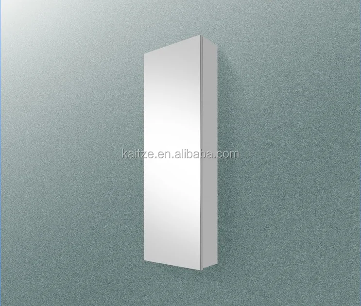 Kaitze Tall Size Wall Mounted Bathroom Tool Box Full Length Mirror