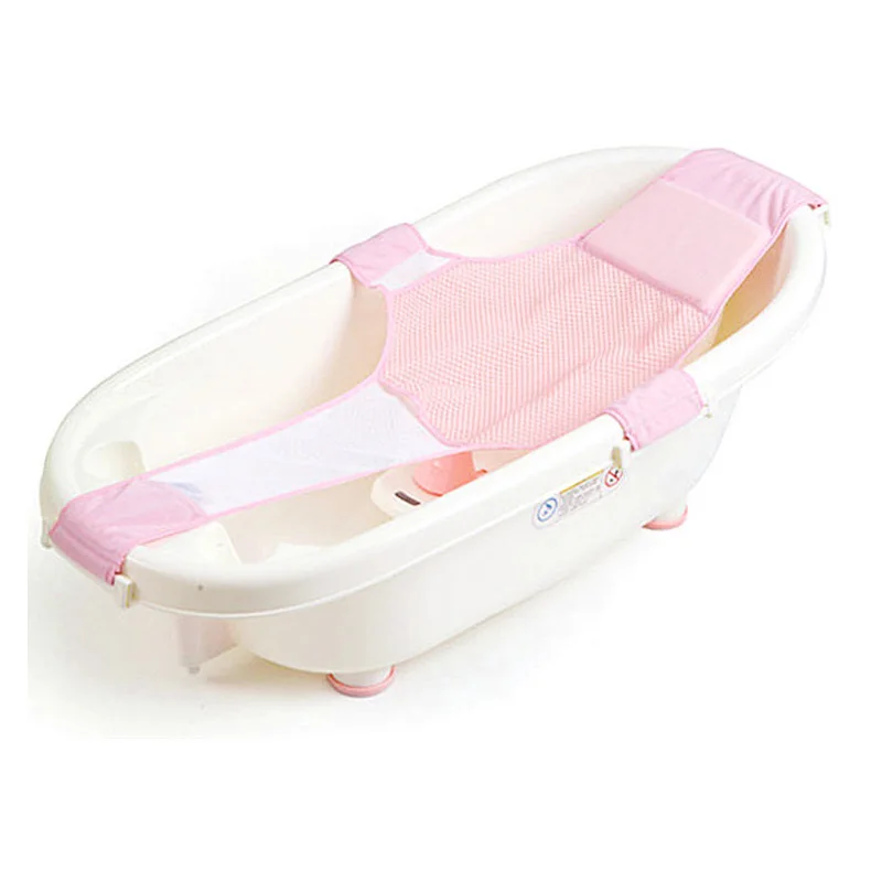 Baby Bath Support Adjustable Non-slip Baby Bath Seat Sling Comfortable Baby ...
