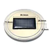 2pcs/pair Universal Car Cup Holder Solar powered Bottom Pad LED Solar Light Cover Trim Atmosphere Lamp