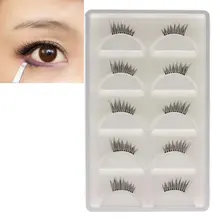 5 pares Lady metade cílios postiços Eye Lashes maquiagem ferramenta cílio Extensions Hot