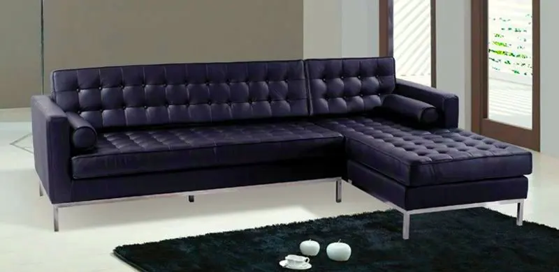 Black Leather Barcelona Style Sectional Sofa Modern Black Leather Barcelona Style Sectional Sofa Modern Product On Alibaba