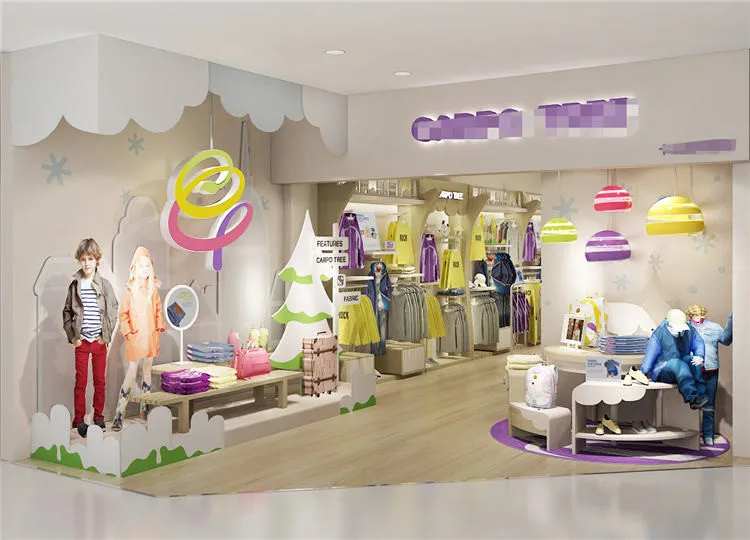 Cute Baby Child Clothing Display Furniture Lovely Apparels Display For