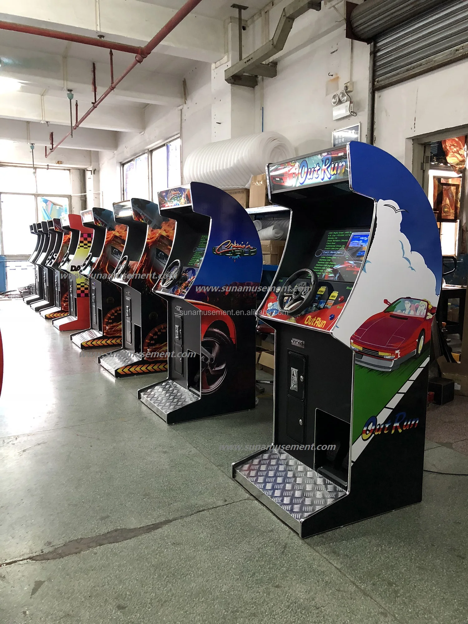 Upright Car Racing Coin Operated Game Machines With 107 Games Buy Car