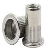 M3 M4 M5 M6 M8 M10 M12 M16 Aluminum Alloy Rivnut Flat Head Threaded Rivet Insert Nutsert Cap Rivet Nut