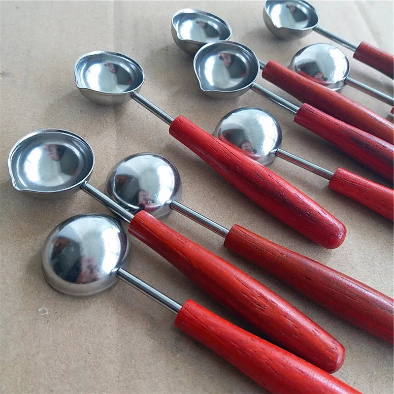 Craft Spoons Wooden Handle Stamp Sealing Wax Spoon - Buy ...