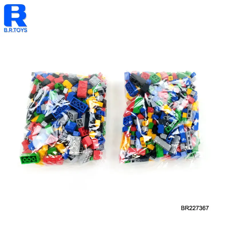 Color Box Educational Funny Building Blocks Toys Set Br Toys Abs Plastic 1000 Pcs With 11 Scale