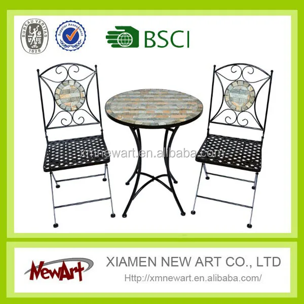 BSCI audit Antique white wrought iron patio furniture