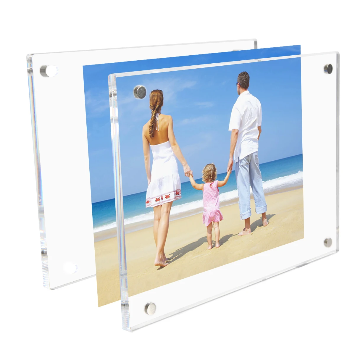A4 8.5x11 Desktop And Wall Hang Clear Acrylic Photo Frames Wholesale