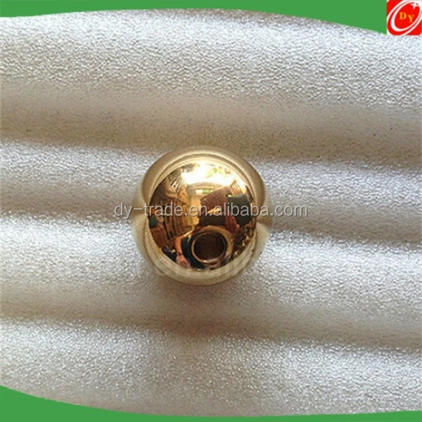 solid brass ball, polished brass ball with hole,small brass ball