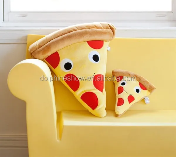 Custom Cartoon Stuffed Plush Food Toy Yummy Cheezey Pie Pizza Slice