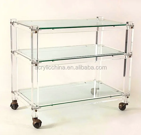 clear and bright cyan acrylic kitchen cart.jpg