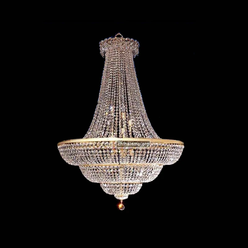 Customization Octagonal crystal chain large hotel pendant light