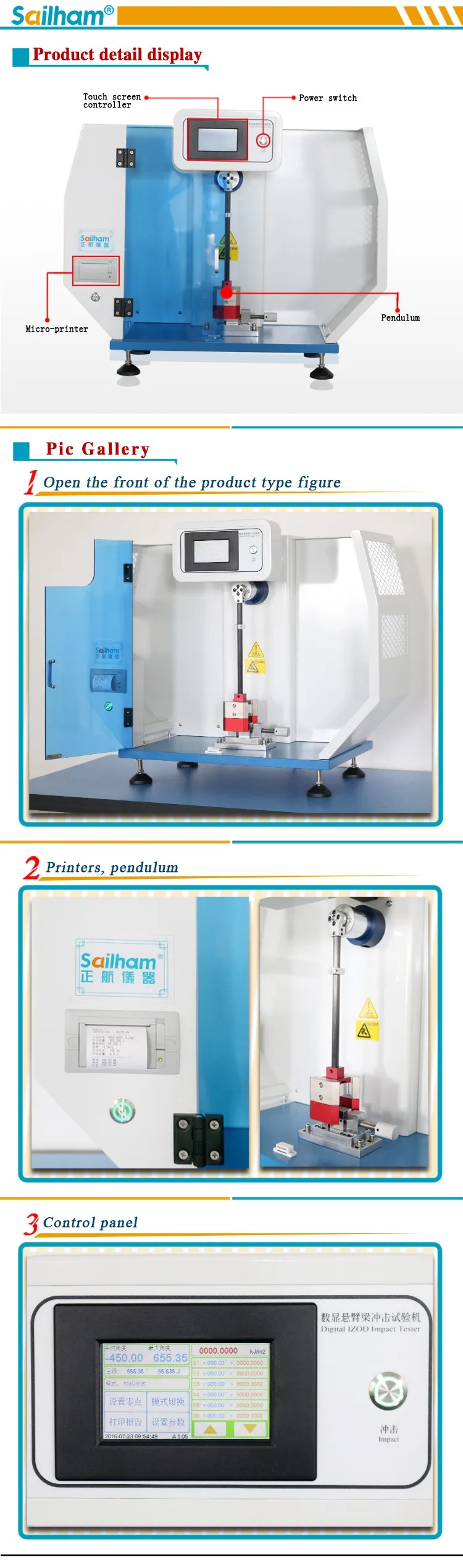 Digital Plastic izod impact testing machine/equipment 