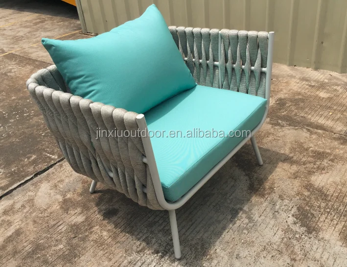 Newest Outdoor Pvc Ribbon Big Rope Garden Sofa Tosca