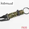 In stock Custom Color Craft Durable Outdoor Paracord Keychain With Snap Hook for climber and explorer