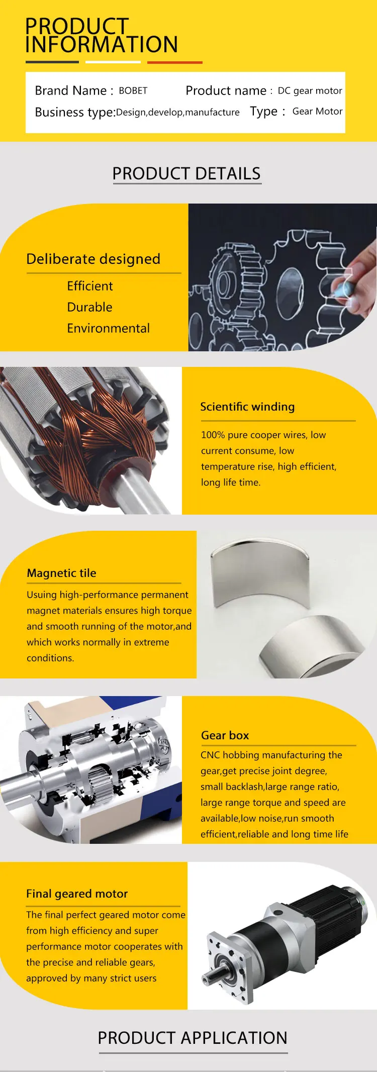 Hi quality 4000rpm BLDC used as servo motors 3 phases 8 poles brushless dc motor 48v 400w