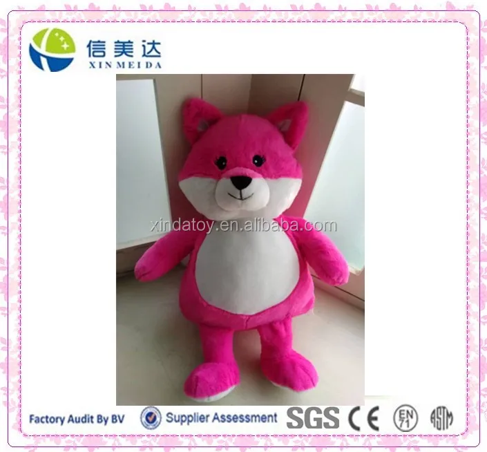 carters pink fox plush