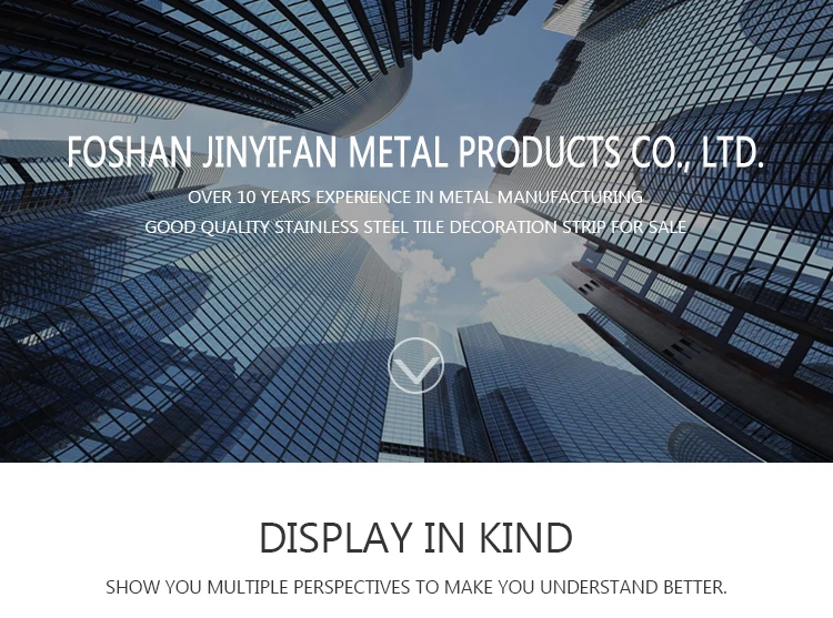 Wholesale Hotel Mirror Golden Stainless Steel T Shaped Tile Trim