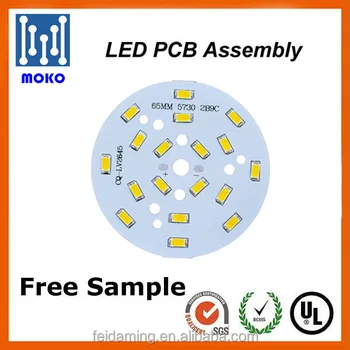 9w Led Pcb Round Aluminum Pcb For Led Bulb Light And Downlight - Buy 9w