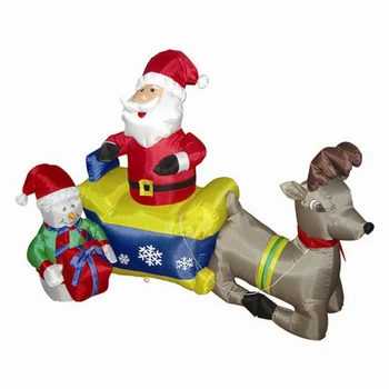 Wholesale Imported Christmas Ornaments Inflatable Santa Deer Carriage ...
