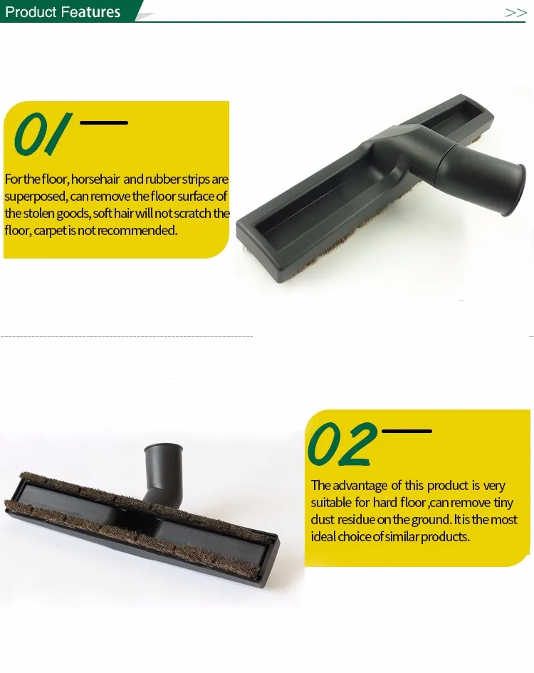 Cheaper Price 1 1/4 In 32mm Horse Hair Brush Of Industry Vacuum Cleaner