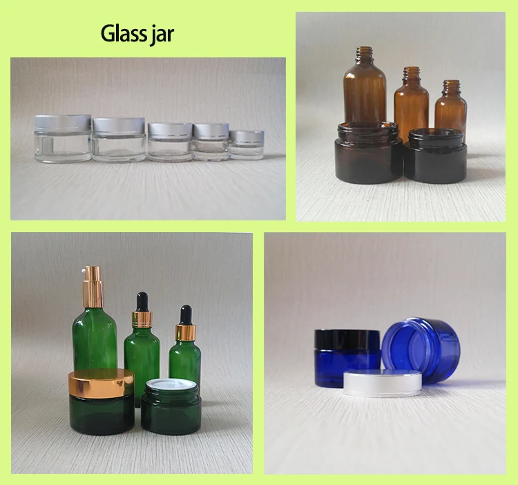 Silk Screen Printing Frosted Clear Glass Jar 100ml Cosmetic With Silver