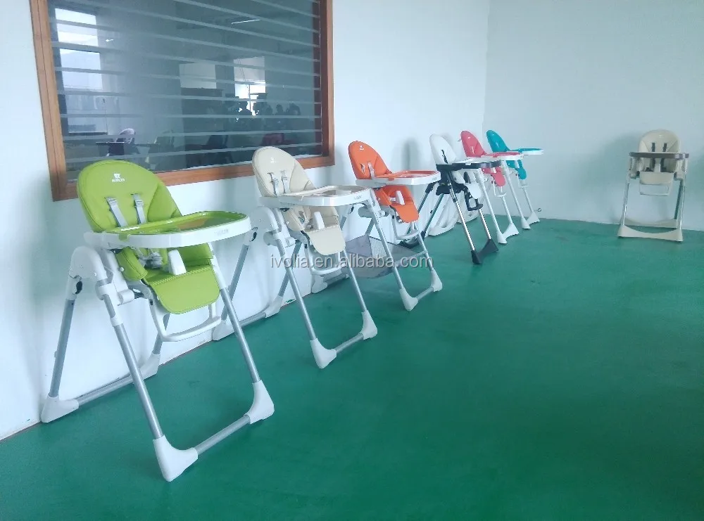 Ivolia White Frame Pink Cartoon Feeding Playing High Chair Booster