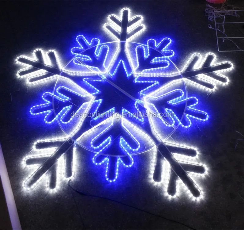 Large Outdoor Lighted Snowflakes - Buy Led Big Snowflake Light ...