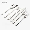 Wholesale cheap thick handle hand polish forged stainless steel silver flatware