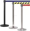 High Quality Metal Queue Manager Barricade Stand Retractable Barrier Manual Crowd Control Barrier for BANK/CONCERT/FOOTBALL GAME
