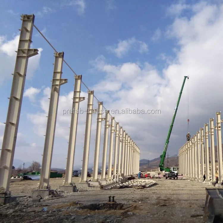 Fast construction ready made warehouse roof structure, steel structure warehouse for Ukraine