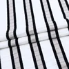 2019 wonderful touch classics 68% polyester 28% rayon yarn dyed stripe rib fabric for lady dress and garment