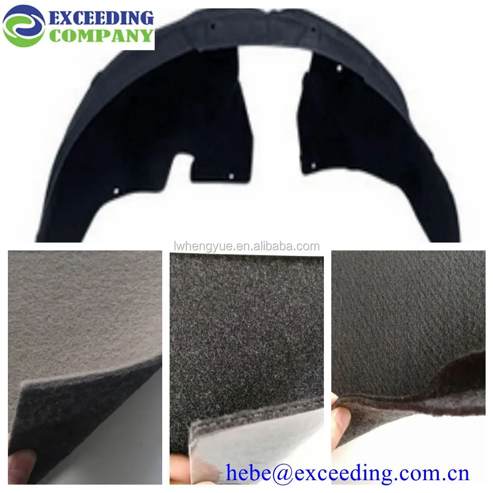 Needlepunch Felt Polyester Thermoforming Fabric Material For Car Wheel
