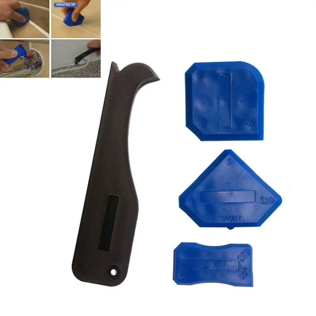 Kxtffeect 4Pcs Silicone Cake Cream Butter Spatula Random Color Butter Smooth Flat Scraper Spreader