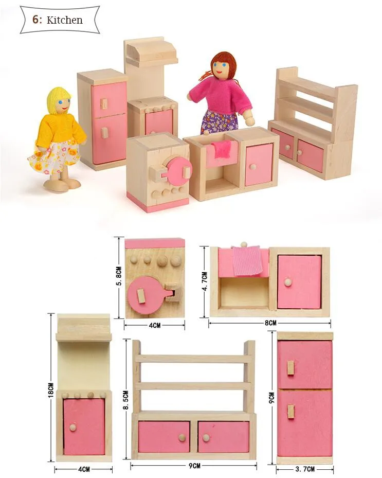 muebles miniatura para casas de muñecas