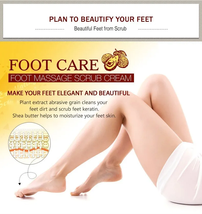 Brand Foot Massage Frosted Scrub Feet Membrane Membrane Feet Cream