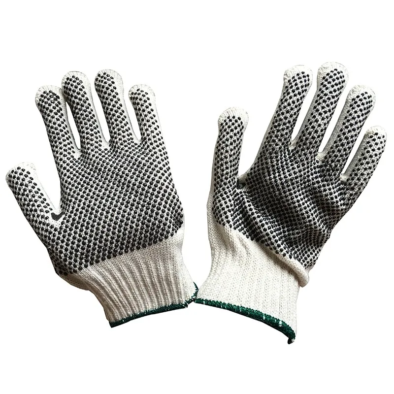 4safety Double Side Pvc Dotted Cotton Gloves For Dubai Uae And Qatar ...