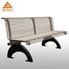Factory Price stainless steel Garden Bench with cast iron leg